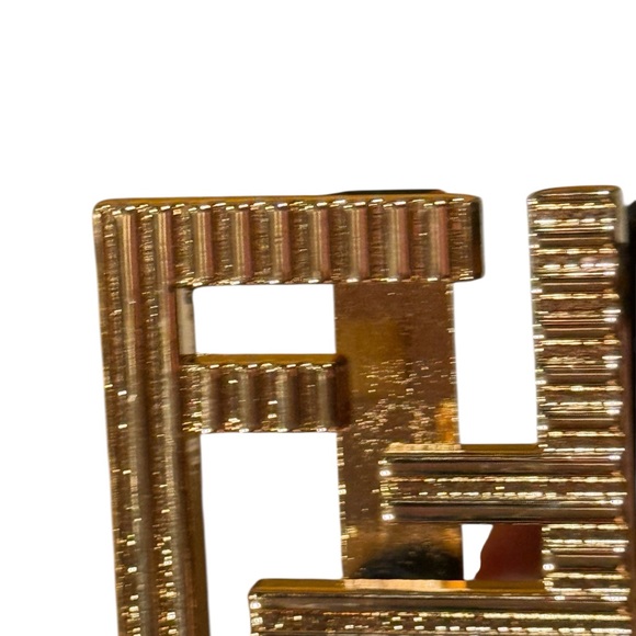 Fendi Reversible Zucca Monogram Leather Belt with Gold FF Buckle Made in Italy - Picture 12 of 13